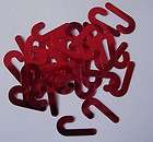 50 CHRISTMAS CANDY CANE DIE CUT PLASTIC/SCRAPB​OOKING