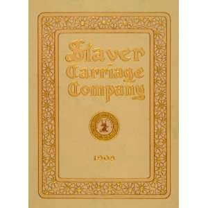  1908 Staver Carriage Co. Chicago Art Nouveau Lithograph 
