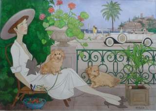 ORIGINAL PAINTING BY PHILIPPE NOYER CANNES 45x32  