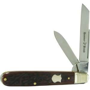  Schrade Hammer Brand Jack Knife Brown Pick Bone Handle 400 