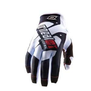  ONeal Racing Jump Race Gloves 2012 Medium White/Black 