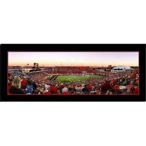 Texas Tech Jones Stadium at Dusk Panoramic Picture  Sports 