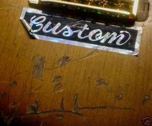 SRV Vaughan CUSTOM Decal Sticker #1 First Wife  