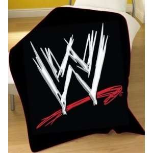  WWE Logo Panel Fleece Blanket Throw