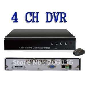  h.264 standalone 4 channel dvr digital video recorder with 