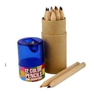  Streamline 12 Pc Mini Color Pencil & Sharpener Set Toys & Games