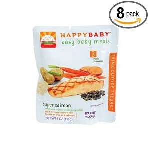 Happy Baby Super Salmon Stage 3 (8x4oz)  Grocery & Gourmet 