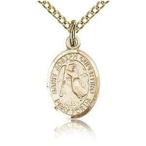  Gold Filled 1/2in St Joseph of Cupertino Charm & 18in 