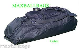 Black Cobra Baseball Softball Bat Equipment Roller Bag  