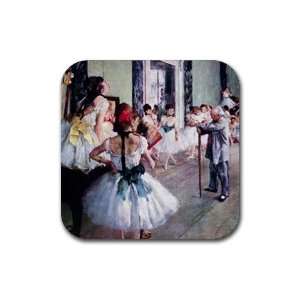 The Dance Class By Edgar Degas Square Coasters   Set of 4 