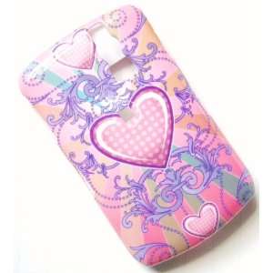  New Pink Purple Heart Celtic Design Blackberry Curve 8330 