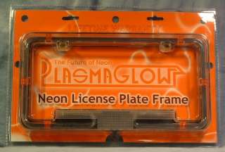 Red Neon License Plate Frame PlasmaGlow New  