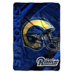   St. Louis Rams NFL 62In X 90 Fleece Throw Blanket