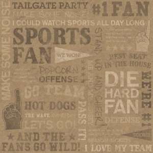  12x12PPR 25PK SPORTFAN COLLAGE