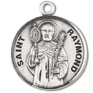  St. Raymond   Sterling Silver Medal (20 Chain 
