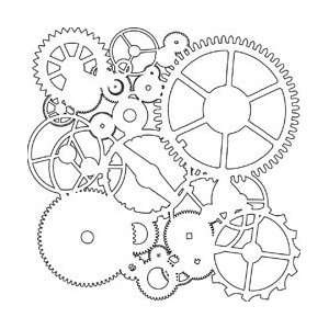 Crafters Workshop Crafters Workshop Templates 12X12 Gears; 3 Items 