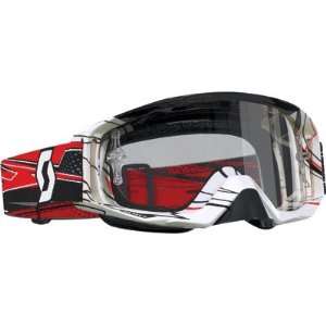  Tyrant Goggles with Clear Lens, (Splinter Black/Red) Automotive
