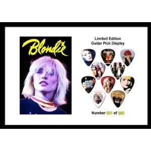  Blondie Premium Celluloid Guitar Picks Display Large A4 