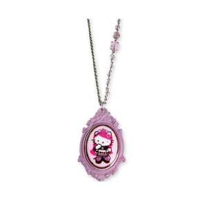   Pink Head Portrait Cameo Necklace   Lavender (FINAL SALE) Jewelry