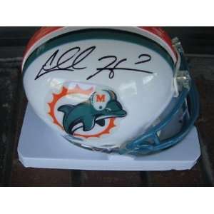  Chad Henne Miami Dolphins Full Sig Signed Mini Helmet 