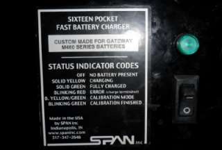 Span Sixteen Pocket Fast Battery Charger CMS216 GW M460  