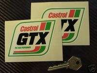 CASTROL GTX Parallelogram style Motor Oil CAR STICKERS  