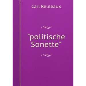  politische Sonette Carl Reuleaux Books