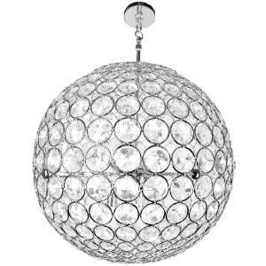  Crystal Sphere Chandelier, 14 Inch