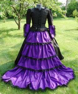   Ball Gown Civil War Dress Southern Belle SASS Costume Goth Steampunk