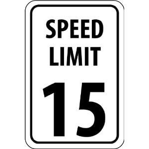  SIGNS SPEED LIMIT 15