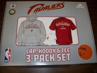 Cleveland Cavaliers Hoody Cap & T shirt Gift Youth L  
