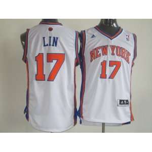   17 NBA New York Knicks White Basketball Jerser Sz50