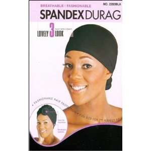  Spandex Lady Durag, Breathable & Fashionable ( 2pcs 