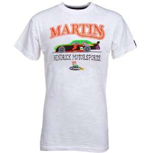  Chase Authentics #5 Mark Martin White Race Car Slub T 