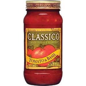 Classico Tomato & Basil Spaghetti Sauce 24 oz (Pack of 12)  