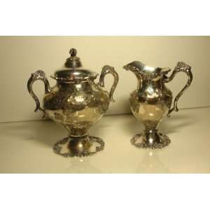  INTERNATIONAL SILVER VINTAGE CHASED Silver plated Creamer 
