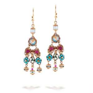 Ayala Bar Earrings   Classic Collection in Sky Blue, Fuschia and Teal 