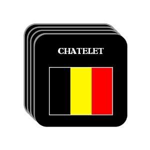  Belgium   CHATELET Set of 4 Mini Mousepad Coasters 