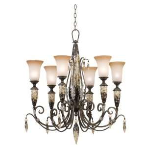  Kalco Lighting 6231 Chatham 6 Light Chandeliers in Veneto 