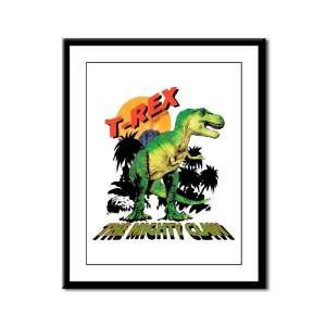  Framed Panel Print T Rex Dinosaur The Mighty Claw 