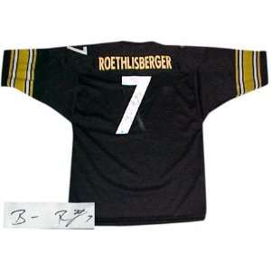  Ben Roethlisberger Autographed Black Custom Style Jersey 