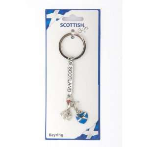  Scotland Saltire Heart Dog Keyring scottish souvenir Toys 