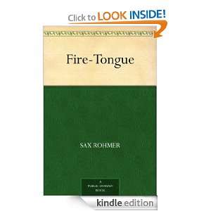 Fire Tongue Sax Rohmer  Kindle Store