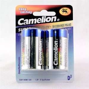  New Camelion Super Heavy Duty D Battery Case Pack 6 