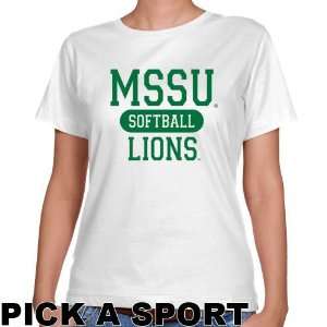 Missouri Southern State Lions Ladies White Custom Sport Classic Fit T 