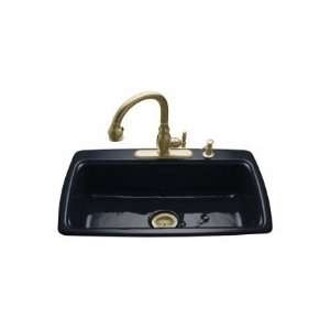   Sink w/Three Hole Faucet Drilling K 5863 3 52 Navy