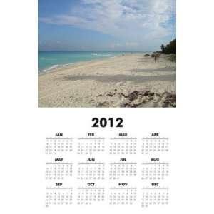 Cuba   Beach 2012 One Page Wall Calendar 11x17 inch on 