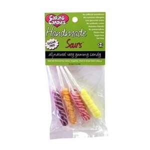 Really Healthy Stuff Handmade Sourz Spirals   Lollypop Giftpack (6 