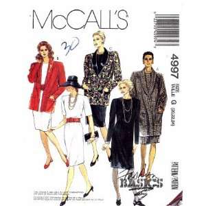  McCalls 4997 Sewing Pattern Full Figure Jacket & Dress 