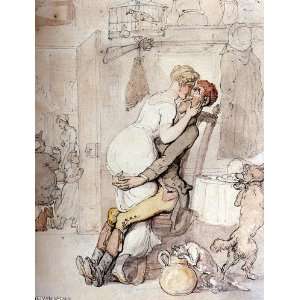   Thomas Rowlandson   24 x 32 inches   A Kiss In The 